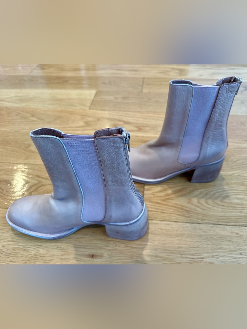 Free People Blush Leather Chelsea Boots | Never Worn | EU 39 - Picture 6 of 11